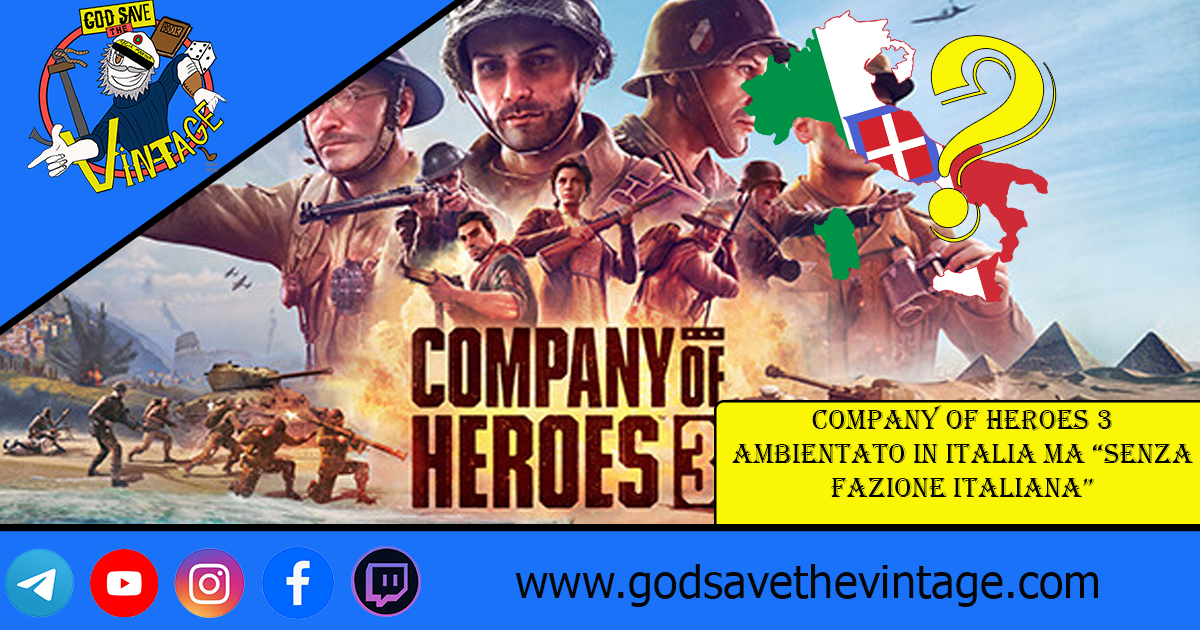 Company of Heroes 3 ambientato in Italia ma “senza fazione italiana”